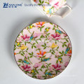 Design de fleurs Jolie motif Vente chaude Tasse de Chine osseuse fine, assiettes chinoises de thé et soucoupes